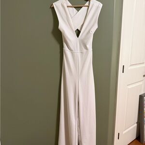 Lulu's Cream Jumpsuit